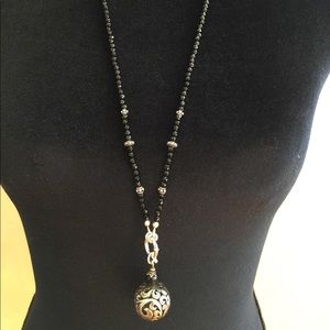 hand made real jewel , onyx and real silver, NEW